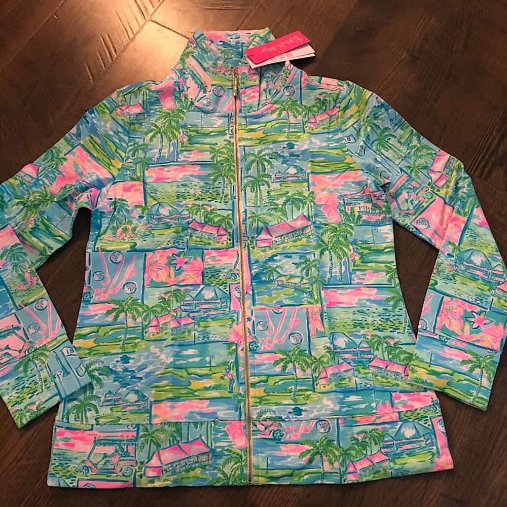 NWT Lilly Pulitzer Honda Classic Leona Zip-up